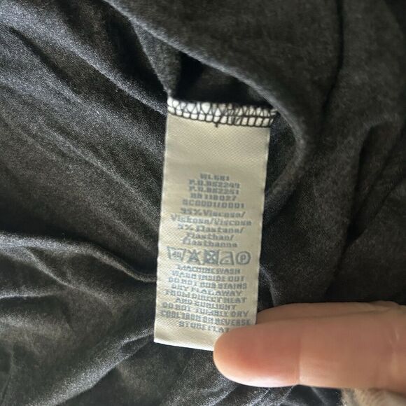 Boden Emma Dress A-Line Soft Knit Twist Front Knot Detail Gray Size 8L - Picture 11 of 13